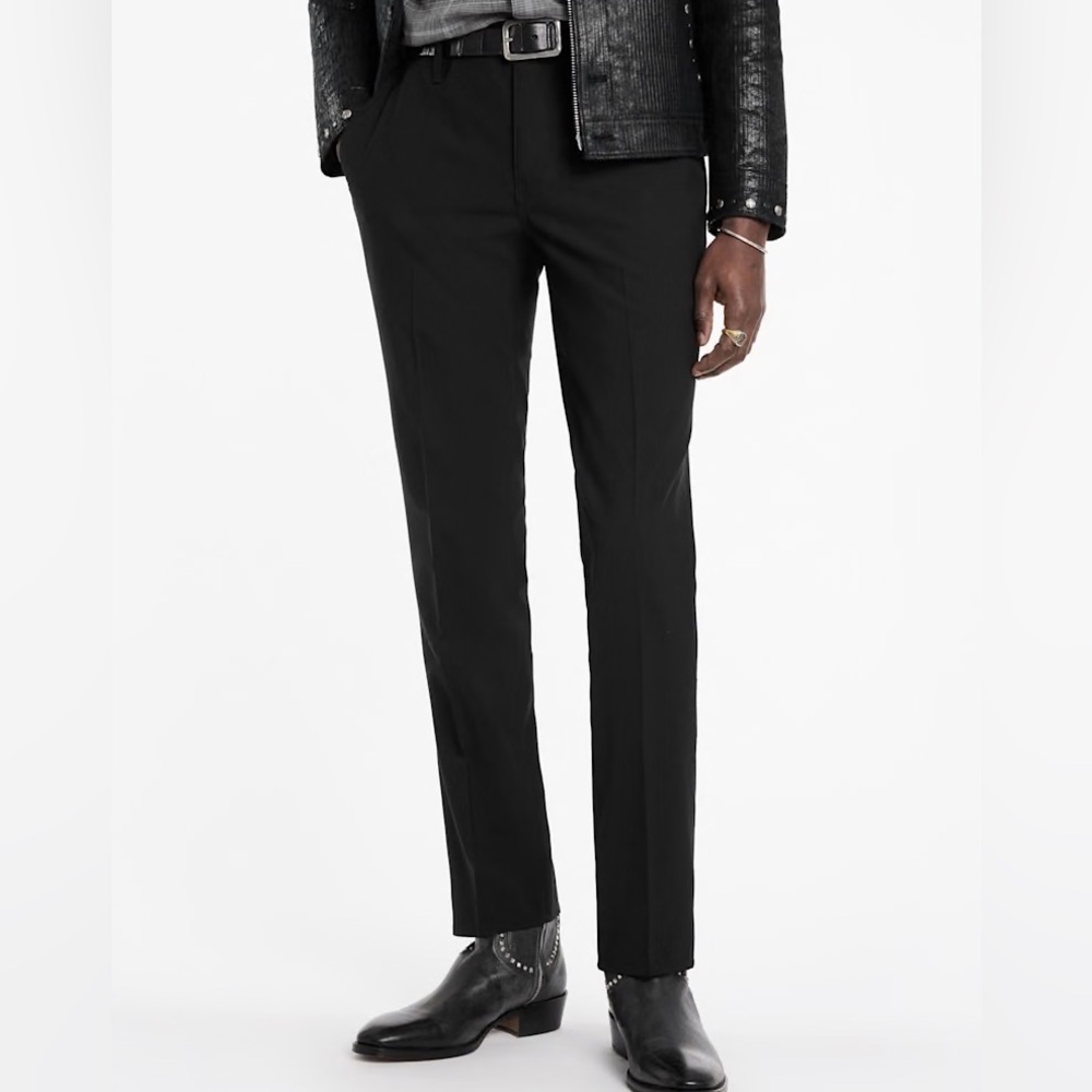 $348 msrp nwt John Varvatos motor city black pant wool cotton size 30